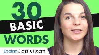 30 Beginner English Words (Useful Vocabulary)