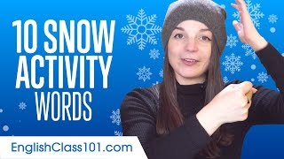Top 10 Snow Activity Words in English