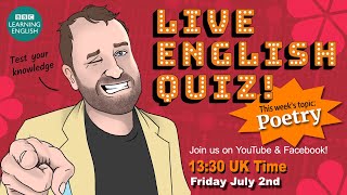 Live Friday Quiz #18 - Poetry