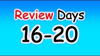 ★REVIEW Days 16-20 》ภาษาอังกฤษ 365 วัน โดย English by Chris