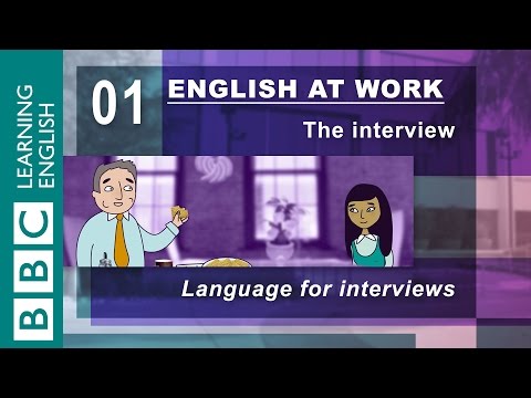 How to prepare for an interview - 01 - English at Work has the answers