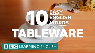 10 Easy English Words: Tableware