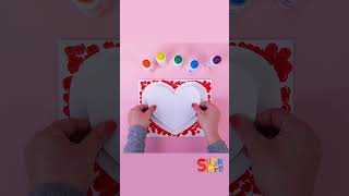 Rainbow Heart Craft ? ❤️ #shorts #kidscrafts #supersimplecrafts