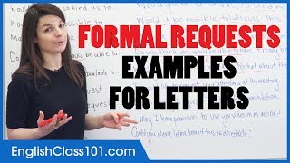 How to Make Formal Requests in English - English Letter Writing Examples