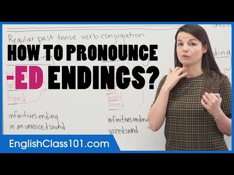 -t, -d or -id? | Past Tense -ED verb endings | English Pronunciation