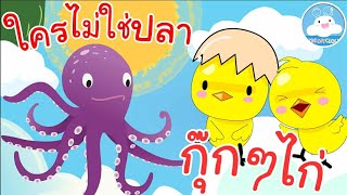 เพลงใครไม่ใช่ปลา &  เพลงกุ๊กกุ๊กไก่ เพลงเด็กน้อยวัยอนุบาล @KidsOnCloud 