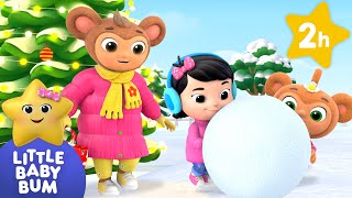Building a Snowman with Dad! | Little Baby Bum Nursery Rhymes - Baby Song Mix | Christmas Time!