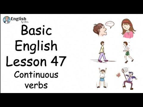 ผู้เริ่มต้น English - Lesson 47 - Continuous verbs