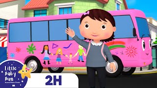 Ten Little Buses Go Round And Round | Baby Song Mix - Little Baby Bum Nursery Rhymes