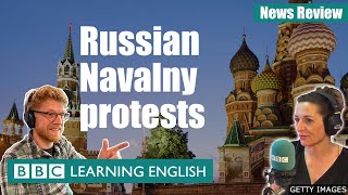 Russian Navalny Protests - News Review