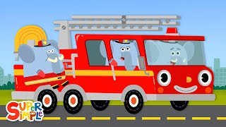 Here Comes The Fire Truck | Super Simple Songs