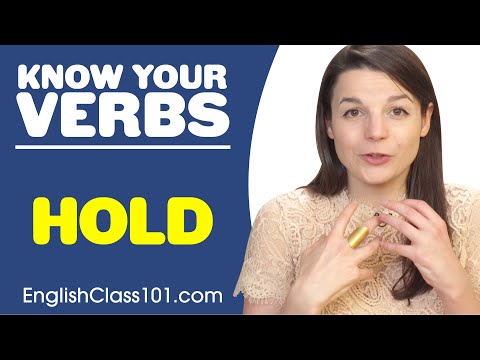 HOLD - Basic Verbs - Learn English Grammar