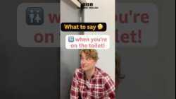 ? What to say when you’re on the toilet #shorts