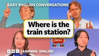 Where is the train station? Easy English Conversations ? Episode 5