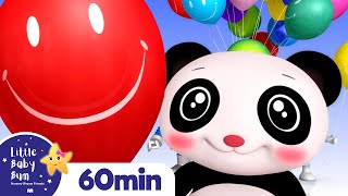 Learn Colors with Balloons +More Nursery Rhymes and Kids Songs | Little Baby Bum