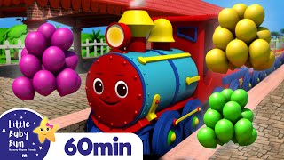Color Balloon Train Song | +More Nursery Rhymes and Kids Songs | Little Baby Bum