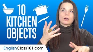 10 Kitchen Objects in English