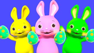 Happy Easter! Rainbow Hopping Bunnies??