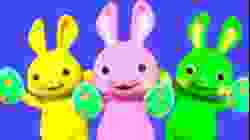 Happy Easter! Rainbow Hopping Bunnies??