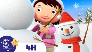 Let's Make A Snowman - Winter Song | Four Hours of Little Baby Bum Nursery Rhymes and Songs