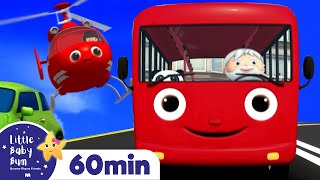 Wheels On The Bus and Helicopter +More Nursery Rhymes and Kids Songs | Little Baby Bum