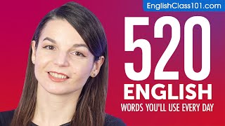 520 English Words You'll Use Every Day - Basic Vocabulary #92