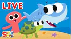 ? Finny The Shark Livestream ? ?? | Kids Songs | Super Simple Songs