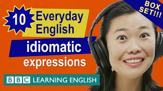 English vocabulary mega-class! Learn 10 everyday idiomatic English expressions in 25 minutes!