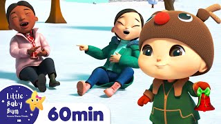 Jingle Bells Song! +More Kids Christmas Nursery Rhymes | Little Baby Bum