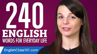 240 English Words for Everyday Life - Basic Vocabulary #12