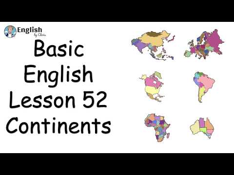 ผู้เริ่มต้น English - Lesson 52 - Continents