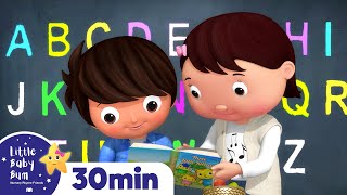 ABC School Song For Kids | +More Nursery Rhymes & Kids Songs | ABCs and 123s | Little Baby Bum