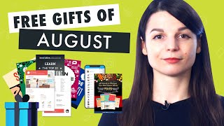 FREE English Gifts of August 2020