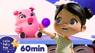 Different Color Train Song +More Nursery Rhymes and Kids Songs | Little Baby Bum
