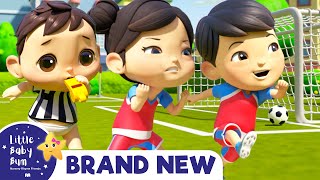 Let's Play Soccer | Brand New | Nursery Rhymes & Kids Songs | ABCs and 123s | Little Baby Bum