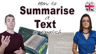 How to Summarise a Text in English - Improve English Reading Skills