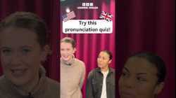 ?? American English and ?? British English: ?️ pronunciation #shorts #pronunciation
