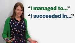 Easy English Conversation: SUCCEED IN & MANAGE TO