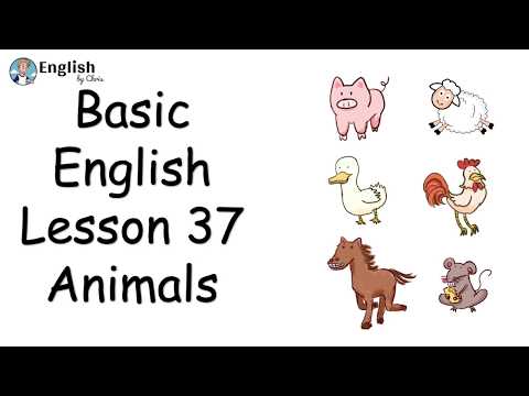 ผู้เริ่มต้น English - Lesson 37 - Animals