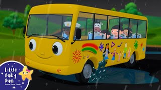 Bus on the Rainy Day Go Round and Round! | Little Baby Bum - Nursery Rhymes for Kids | Baby Song 123