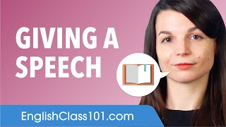 Giving a Speech in English - English Conversational Phrases