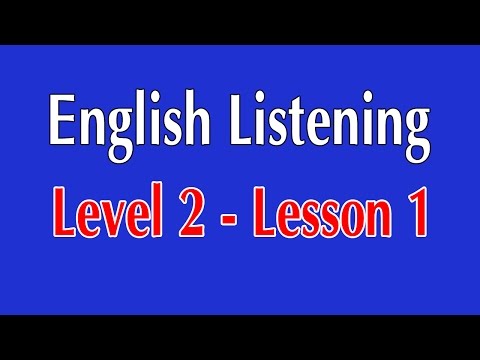 English Listening Level 2 - Lesson 1 - I Want to Dye my Hair Green
