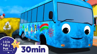 Little Colour Buses +More Nursery Rhymes and Kids Songs | Little Baby Bum