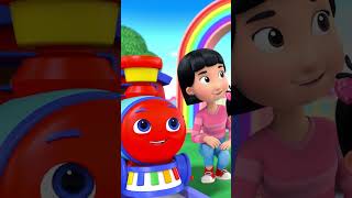 ⭐ Wheels on the Train! ? #shorts #littlebabybum #babysong