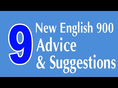 Learning English Speaking Course - New English Lesson 9 - Advice and Suggestions