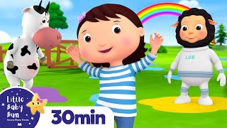Rainbow Colour Puddles +More Nursery Rhymes and Kids Songs | Little Baby Bum