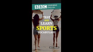 Test and learn sports vocabulary