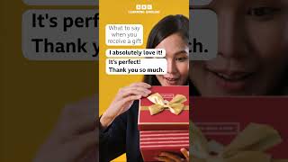 What to say when you receive a gift