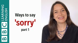 Ways to say 'sorry' Part 1 - English In A Minute