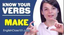 MAKE - Basic Verbs - Learn English Grammar